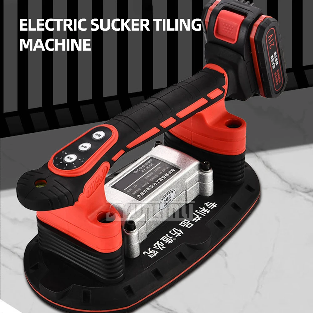 21v Electric Tile Tiling Machine Electric Suction Cup Wall Floor Tiles Laying Vibrating Tool Home Tile Paving Device