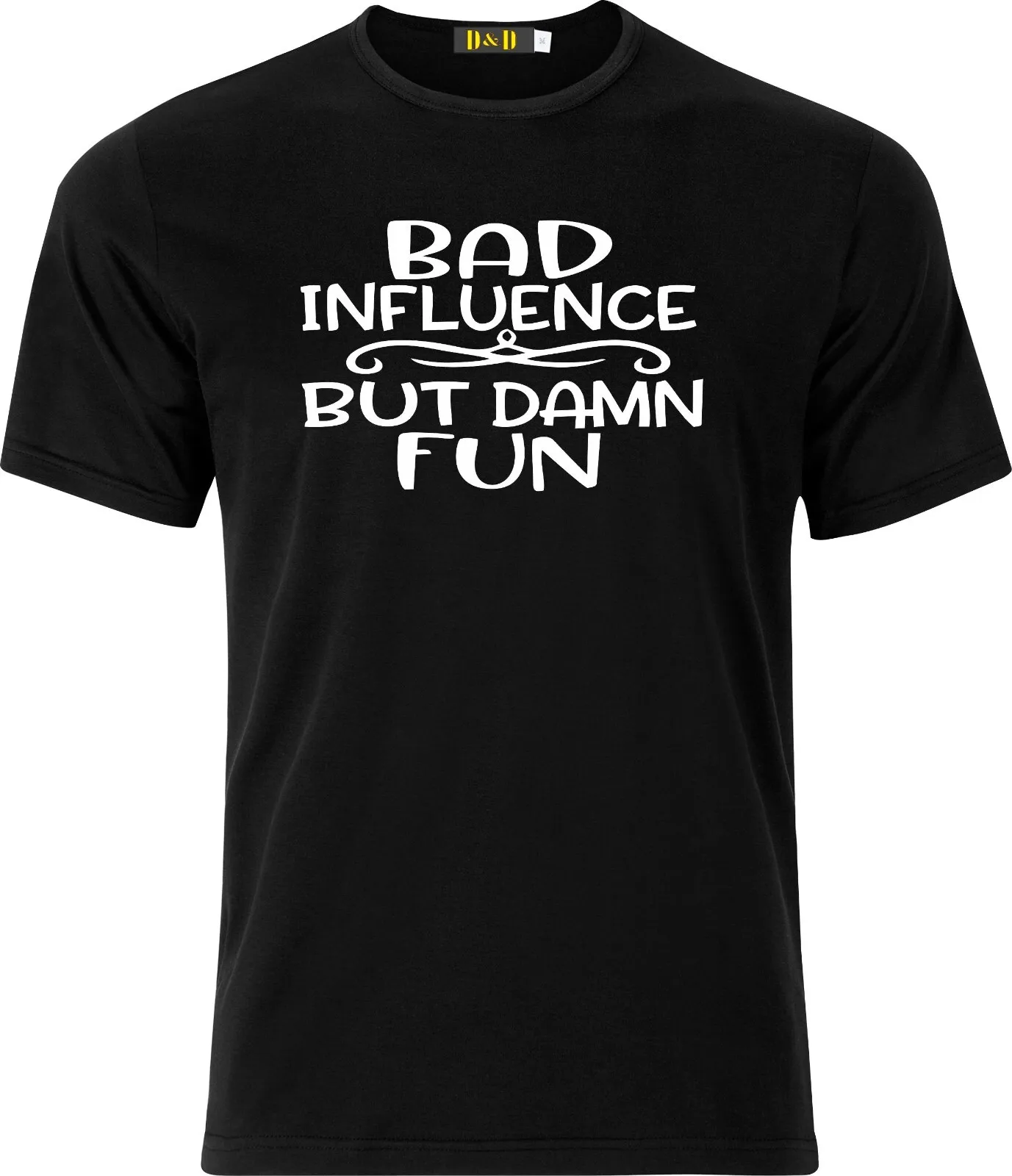 Mauvaise influence mais mal drôle adulte t-shirt de noël