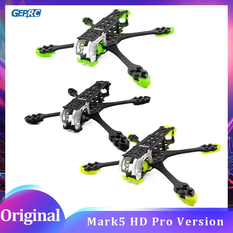 

GEPRC GEP-MK5 Mark5 HD Frame Kit 5 дюймов 225 мм Колесная база Freestyle Racing RC DIY FPV Racing Drone Mark 5