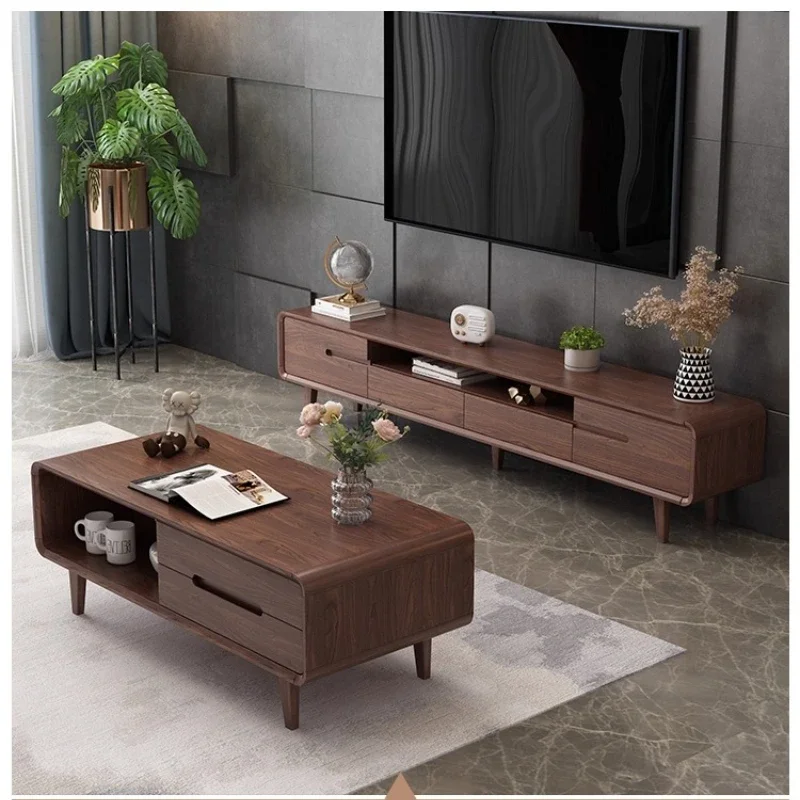Floor cabinet integrated floor cabinet simple combination coffee table low table cabinet
