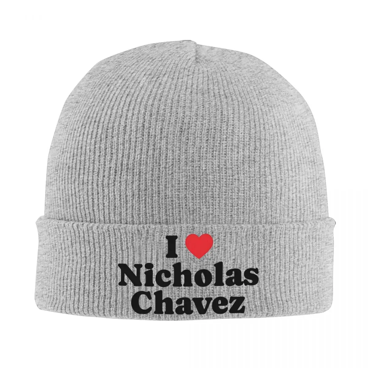 I Love Nicholas Chavez Knit Hat Beanies Autumn Winter Hat Warm Hip-hop Cap Men Women