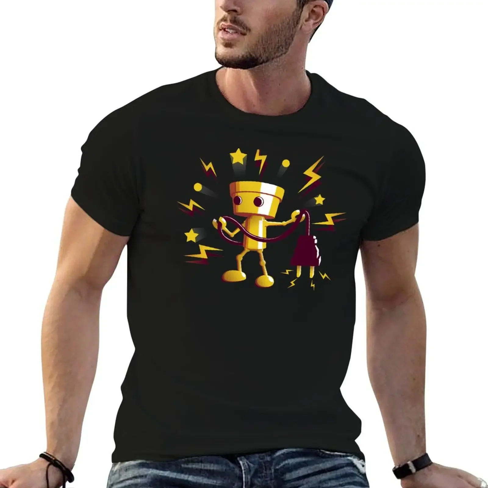 

Gold Robo Buddy T-Shirt tees valentines boutique clothes shirts men