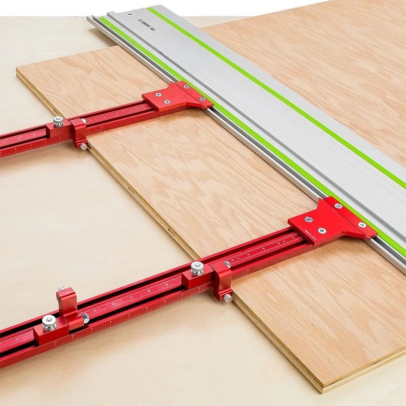 New Aluminum Alloy Parallel Guide System Track Saw Rail Clamp for Repeatable Cuts Fit for Festool Woodworking Tools Hook Upgrade