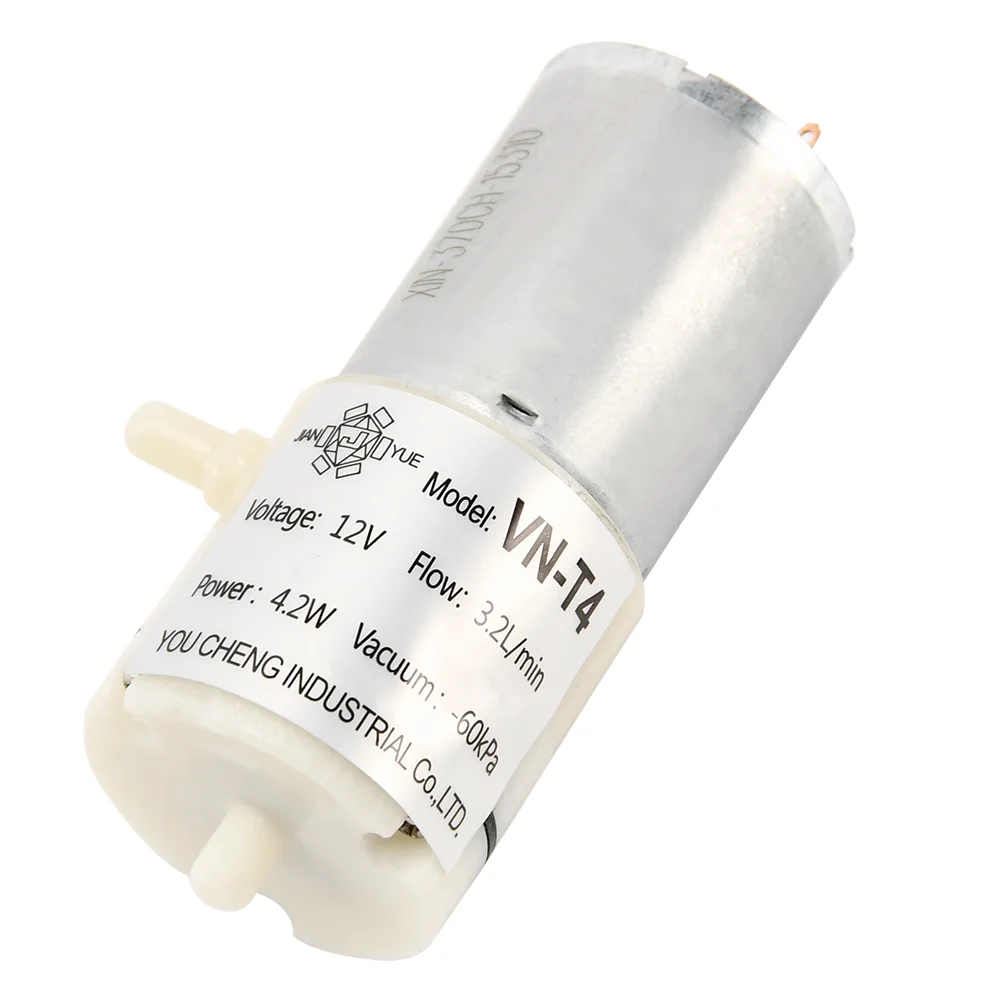 

Hot Selling Micro air Pump VN-T4 12V/24V 4.2W 3.2L/min DC Diaphragm Pump Mini Hvac Pump DIY Water Aquarium Fish Tank