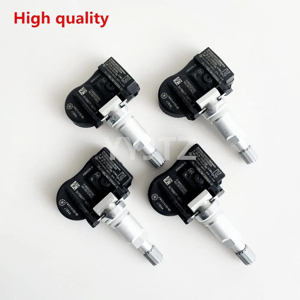 YYJTZ 4PCS TPMS FW931A159AB Tire Pressure Sensor for Land Rover Discovery Freelander LF LR066378 433MHz FX231A159AA