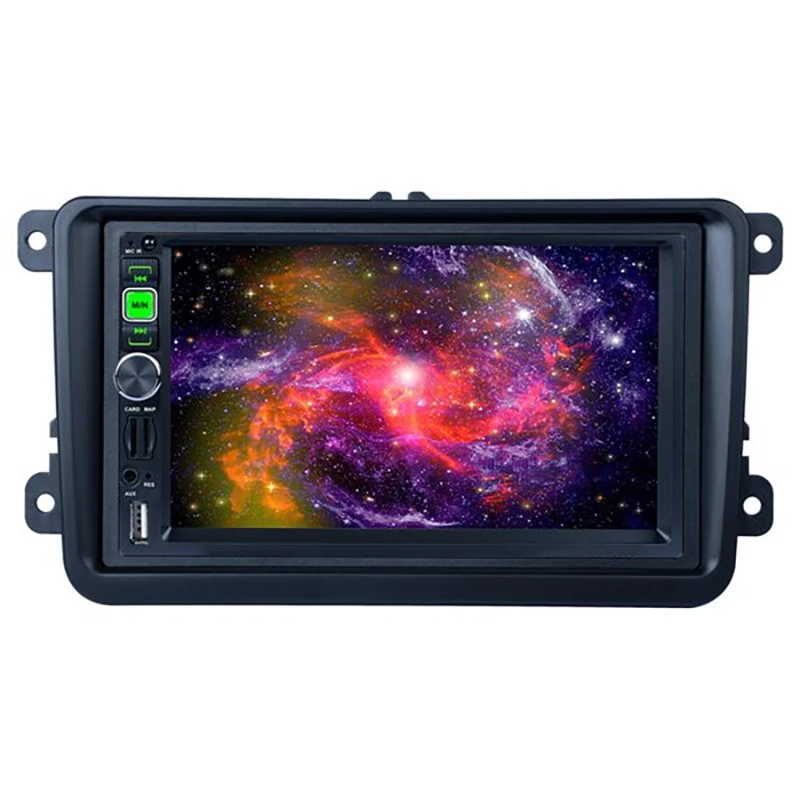 2 Din Car Radio Fascia Fascias Panel Frame CD DVD Dash Audio Interior For Touran Caddy SEAT For Skoda Fabia Octavia