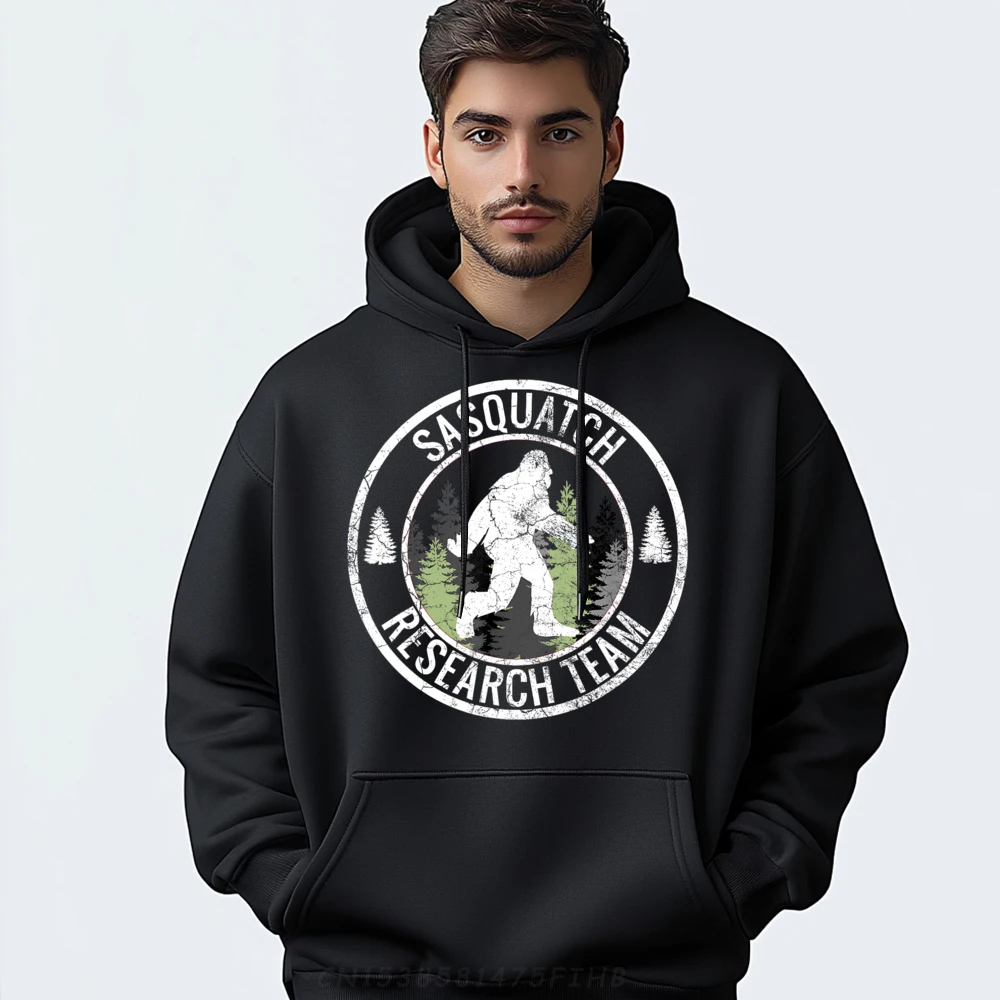 

Sasquatch Research Team Bigfoot T Hoodies Hip Hop Crew Neck Group Long Sleeve Mans Hoodies Funny Hoodies