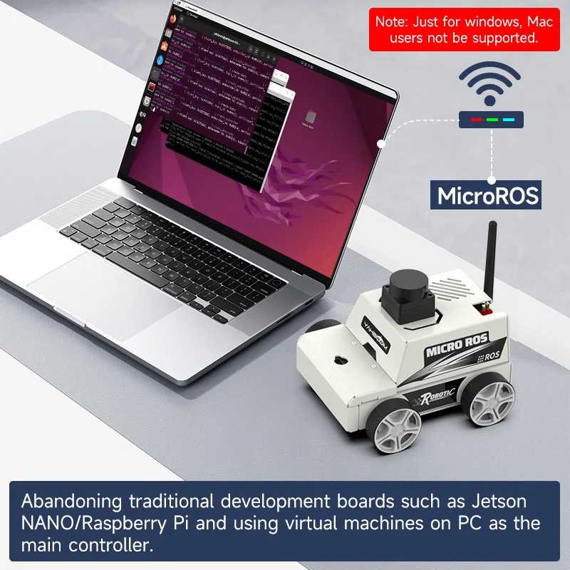 Imagem -04 - Yahboom Microros2-humble Python3 Robô Programação Uso do Carro Controle de Máquina Virtual Mapeamento Srm Navegação Programação