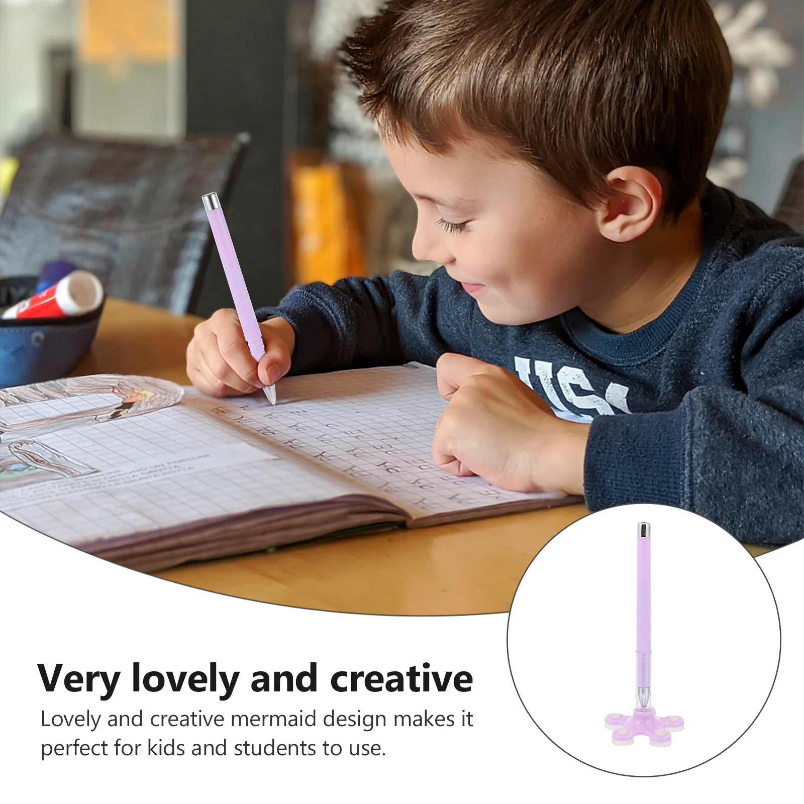 

10Pcs Phone Support Sign Pens Portable Plastic Writing Gels Pens Medium Point Multifunctional Pen for Students