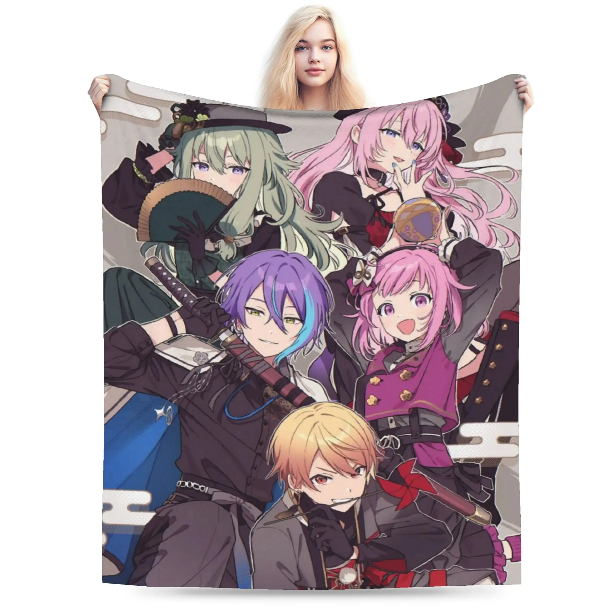 rui kamishiro tenma tsukasa Blanket Super Soft Cozy Wonderlands x Showtime Throw Blankets for Sofa Multi-size Rug Piece