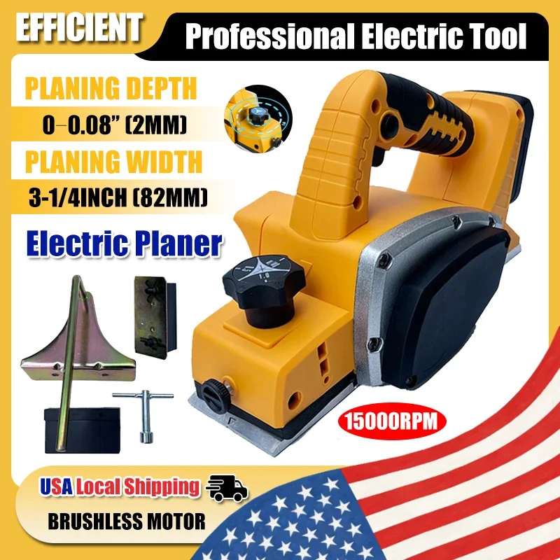 

Электрический рубанок Fit Dewalt, 15000 об/мин, ручной, для DIY-работ и столярных работ, совместим с аккумулятором 20В