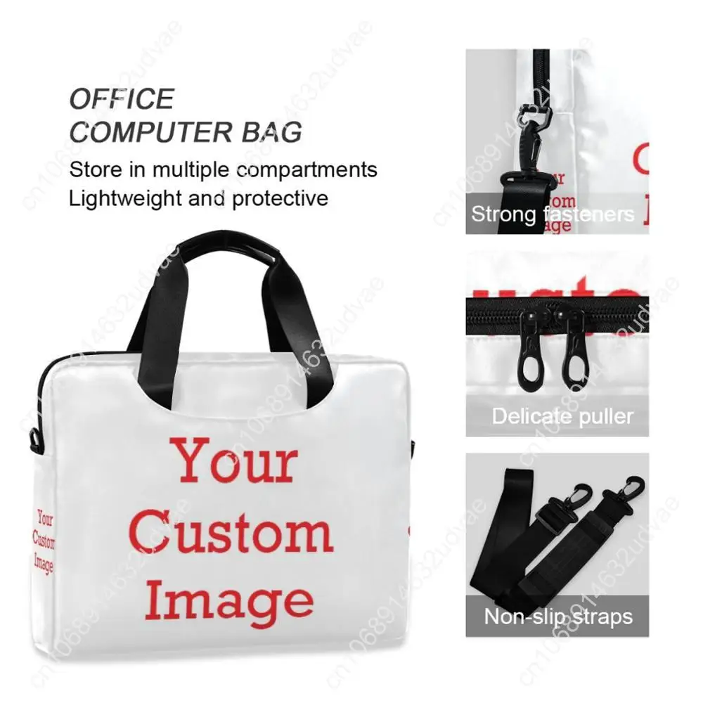Personalized Custom Pattern Business Briefcase Men Women Bag Computer Laptop Handbag Shoulder Messenger Bags Men's Travel Bags