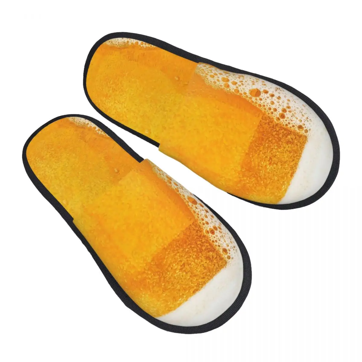 

Custom Funny Beer Realistic Bubbles Foam Memory Foam Slippers Women Cozy Warm Drinking Lover House Slippers