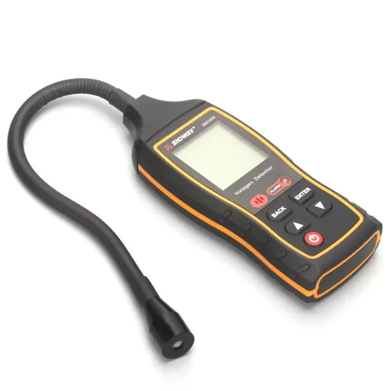 SNDWAY SW-743A Halogen Gas Detector LED Light Sound Vibration Alarm Electronic Air Conditioner Refrigerant Leak Detector