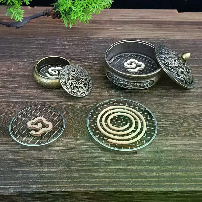 Incense Holder Stainless Steel Grid Base Heat-Resistant Fireproof Design Without Incense Without Burner