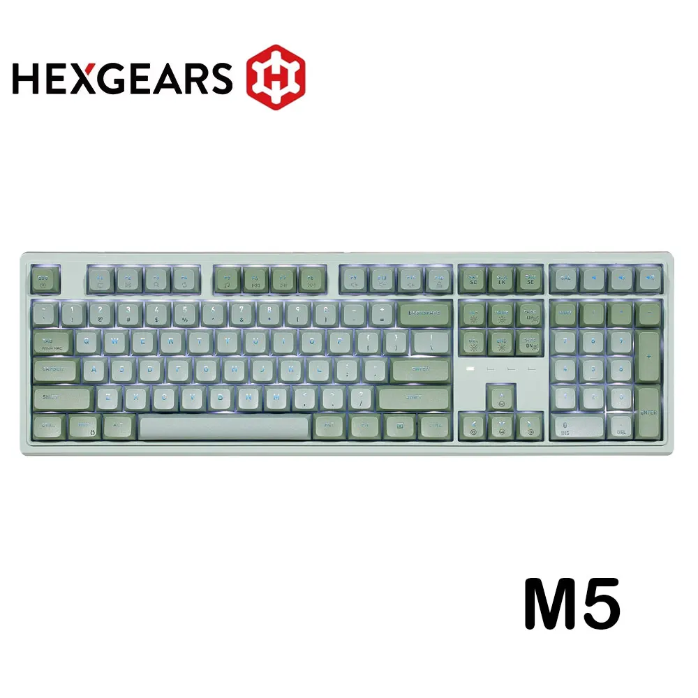 HEXGEARS Mechanical Keyboard  M Series Hot Swappable Gamer Keyboard Kailh Box Switch White Backlit GASKET Structure PC Keyboard