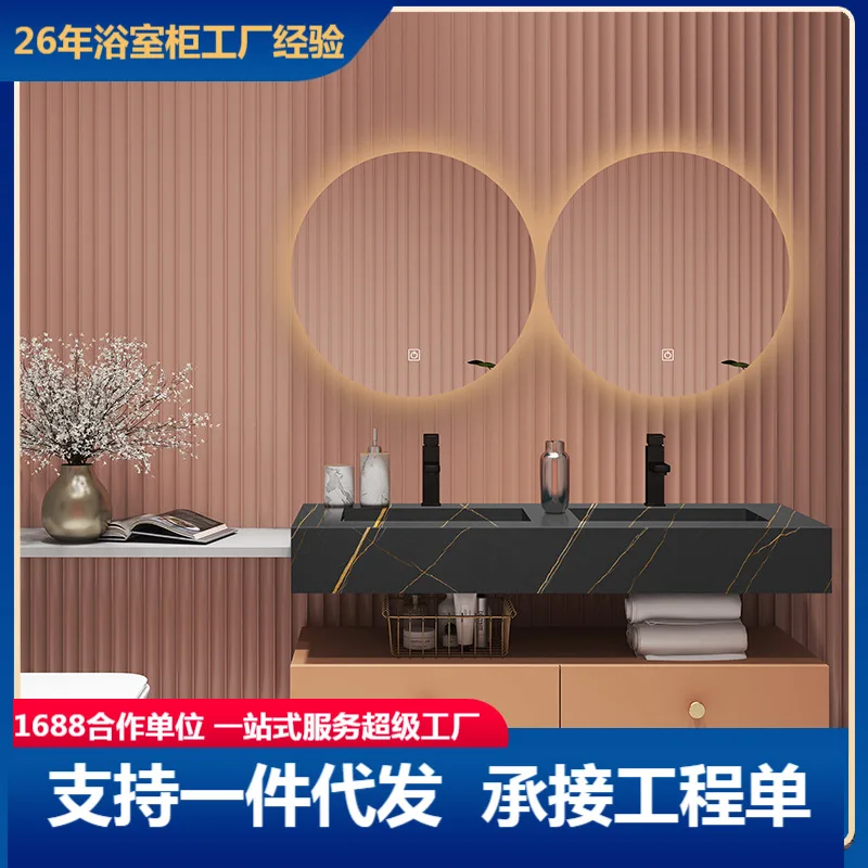 

Интернет-знаменитость, черный ларен, золотая каменная плита, встроенный шкаф для ванной комнаты, туалет, умывальник, умывальник для рук, комбинация sma