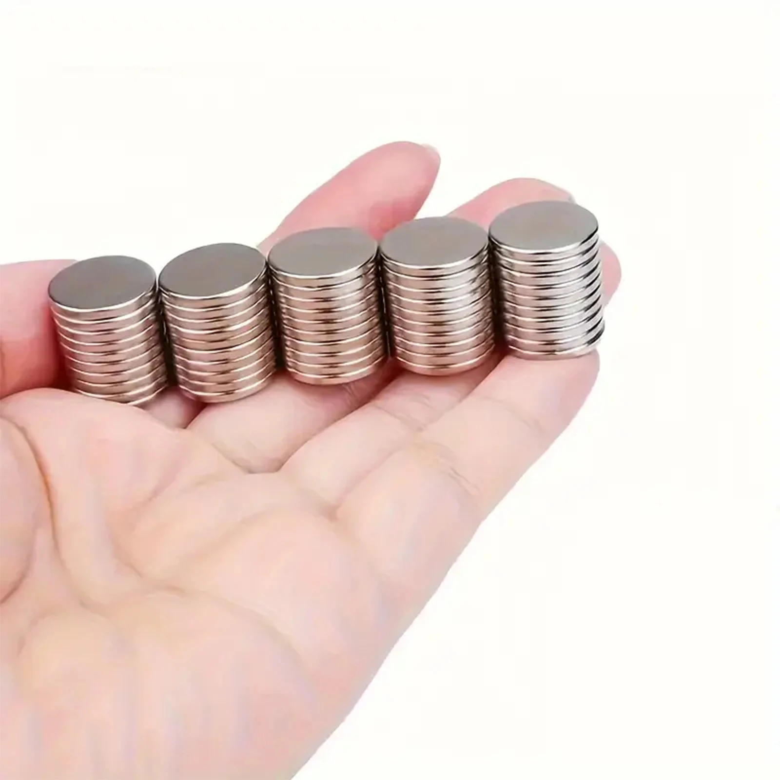10 imanes redondos fuertes de 15x2 mm para nevera, bricolaje, construcción, ciencia, manualidades, educación