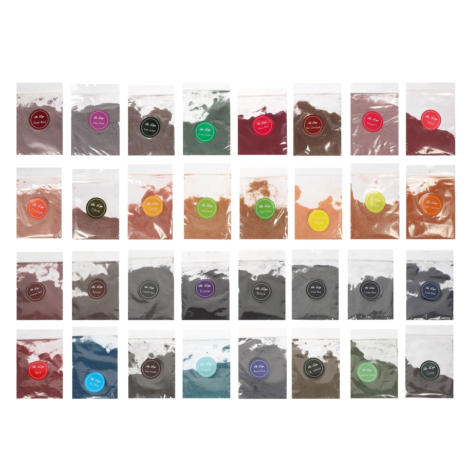 32 Bags Tie Dye Powder for Tie Dyeing Fabric DIY Craft Kits Tshirts Scarves Hats Pillows Canvas Bags Summer Camp Activities view 6