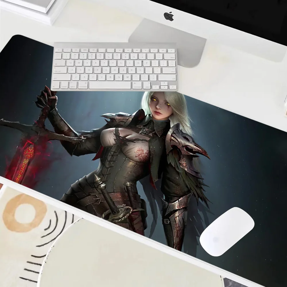 Female Witcher Mousepad Mouse Mat Desk Mat With Pad Gaming Accessories Prime Gaming XXL Keyboard Pad Padding Mat