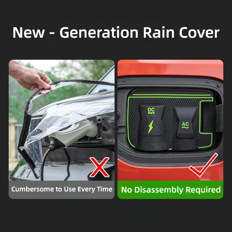 ل LYNK & CO Z10 06 07 08 EM-P EV شحن غطاء البندقية الغبار مقاوم للماء واقية لا الضرر العالمي للسيارات الكهربائية #4