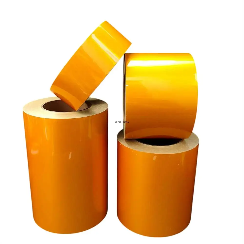 5cm/10cm/15cm/20cm*5M Yellow Advertisement Reflective Strip Glass Bead Plain Reflectors Tape Waterproof Adhesive Sticker For Car
