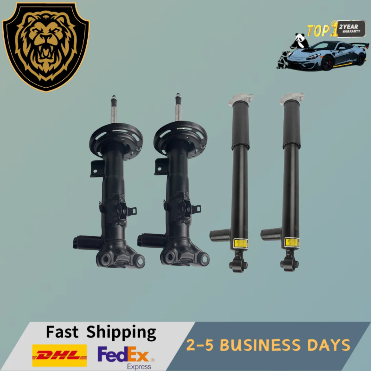 

Full Set Front Rear Shock Struts Fit Mercedes Benz W218 W212 CLS63 E63 AMG ADS