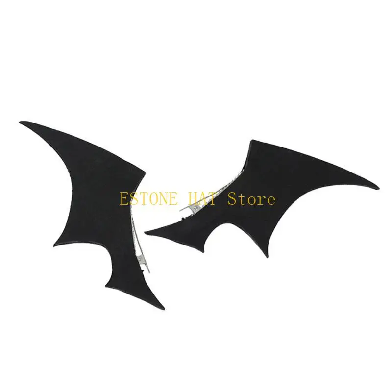 

49MF 1pair Gothicism Styles Hairclip Playfulness Animal Ears Hair Clip Comfortable