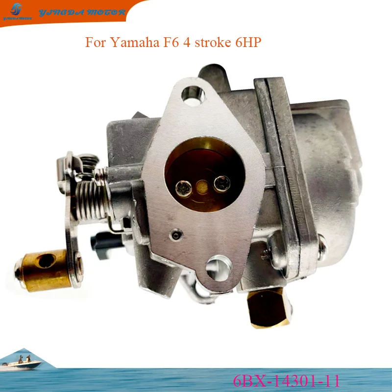 

Карбюратор в сборе для 4-тактного морского двигателя Yamaha F6 мощностью 6 л.с. 6BX-14301-10 6BX-14301-11 6BX-14301-00, аксессуары для лодок