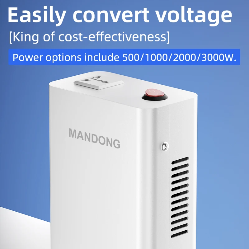 High-Power 2000W Voltage Converter, MANDONG Household Appliance Converter, 110V to 220V, 220V to 110V, Multi-Purpose Transformer