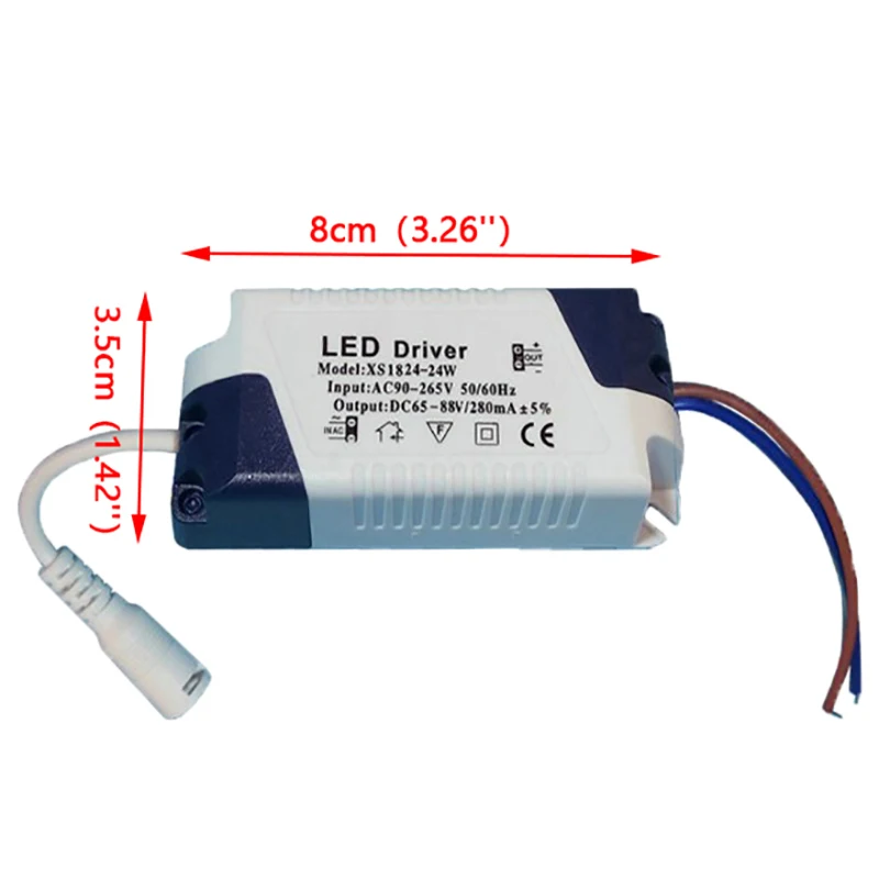 1PC  3-4W/4-7W/8-12W/12-18W/18-24W/24W-36W New Transformer LED Lamp Driver