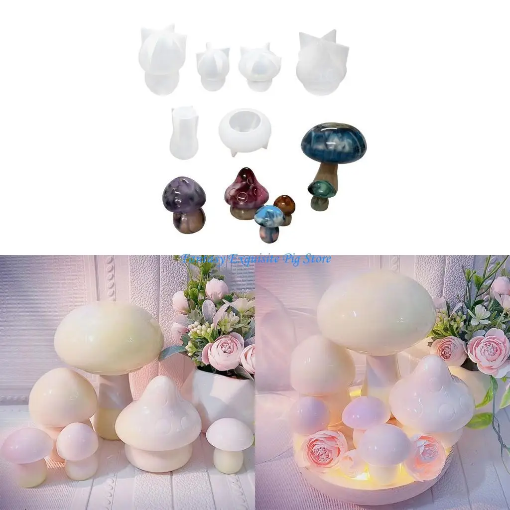 

Resin Epoxy DIY Epoxy Little Mushroom Ornament Silicone Mold Jewelry Making