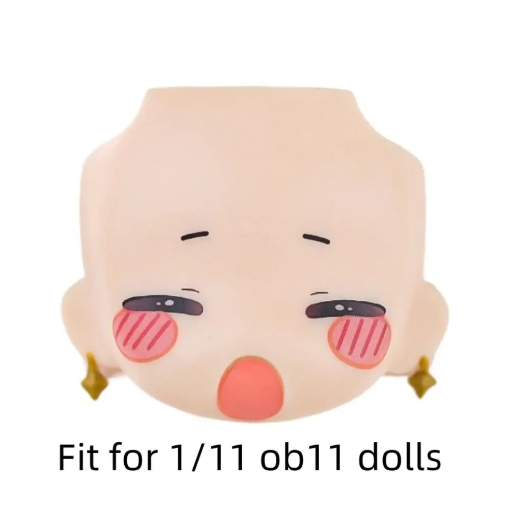 3D Decal Eyes OB11 Face della bambola Cambia volti GSC Head Doll Sostituzione viso con trucco Anime Obitsu 11 Doll Face Accessori fai da te