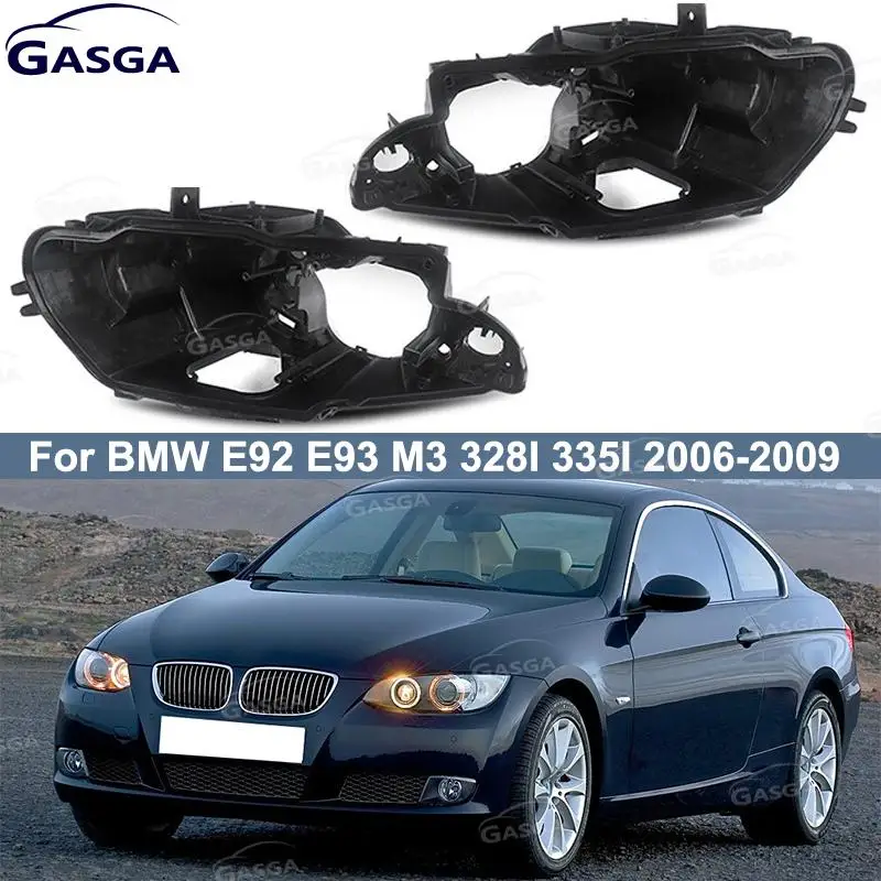 63117182508 Headlight Base Headlight Rear Housing Base For BMW E92 E93 M3 328I 335I 2006-2009 Car Rear Shell Base 63117182507