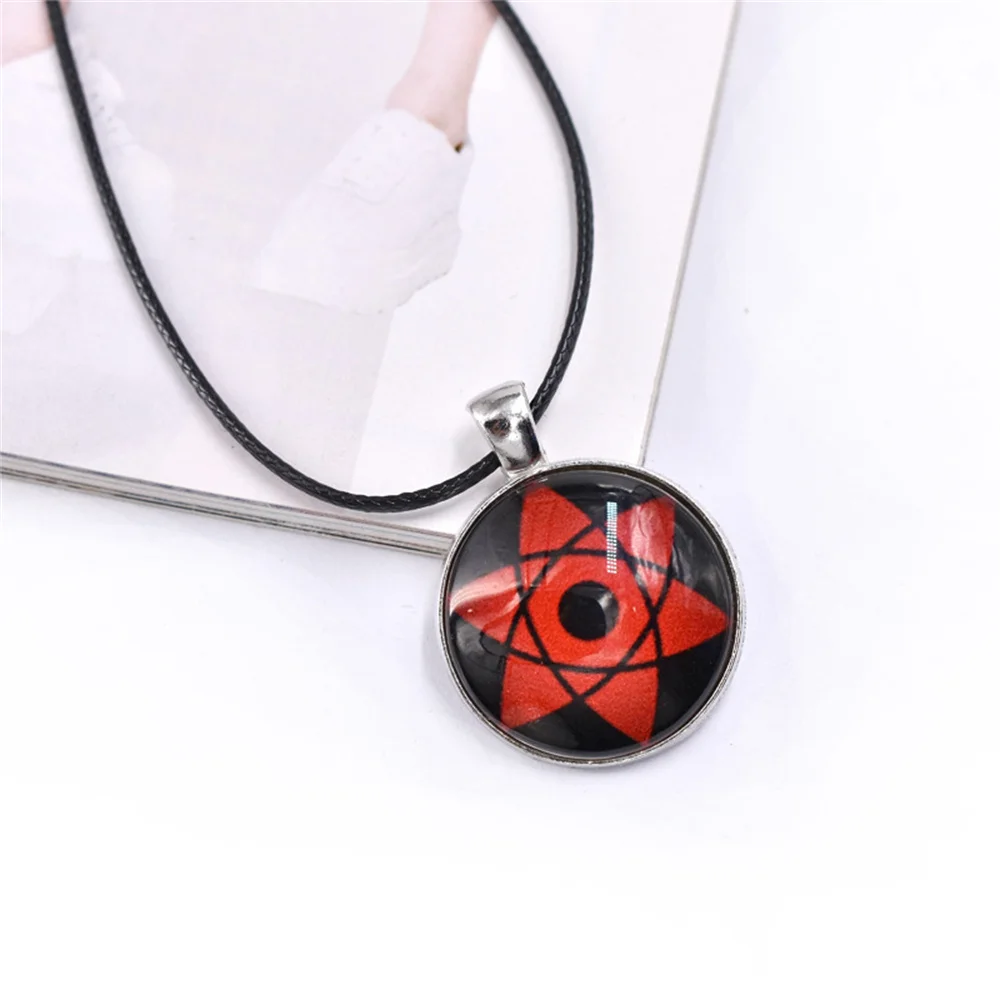 Naruto Necklace Rinnegan Sharingan Naruto Peripheral Pendant Jewelry Men Women Accessories Trend Creative Sweater Chain Gift