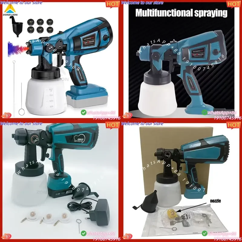 CE Certificate High Capacity Container Easy to Clean 4 Nozzles and 3 Patterns for House Home Furniture Cabinets Fence Door