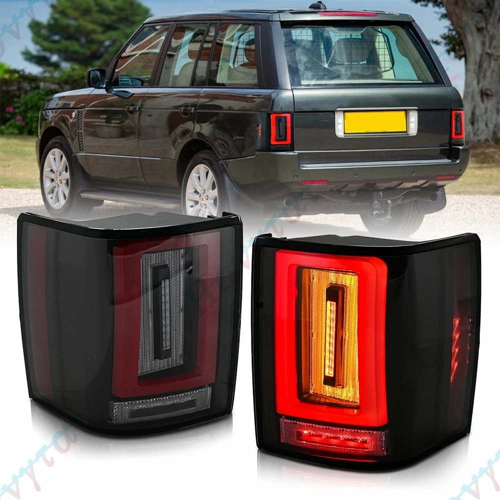 Pair LED Taillights For Land Rover Range Rover Vogue L322 HSE 2010 2011-2012 MK3 Taillamp Rear Lamp Brake Fog Turn Signal Light