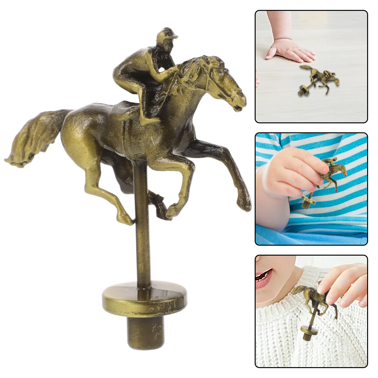 

Alloy Metal Horse Racing Board Game Pieces Replacement Parts for Games Enhanced Experience Sturdy