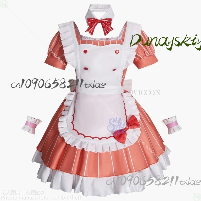 Shop1104345165 Store Lovelive AiScReam play Uehara Ayumu tume Kawaii Maid Orange Cake Dress لطيف حلو لوليتا لطيف الهالوين #3