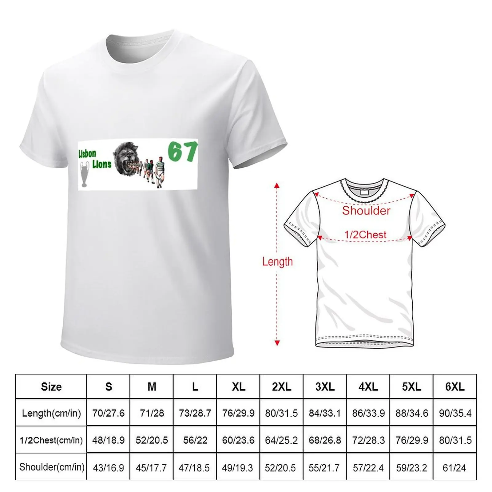 Lisbon Lions 67 T-Shirt for a boy sublime oversized funnys mens big and tall t shirts