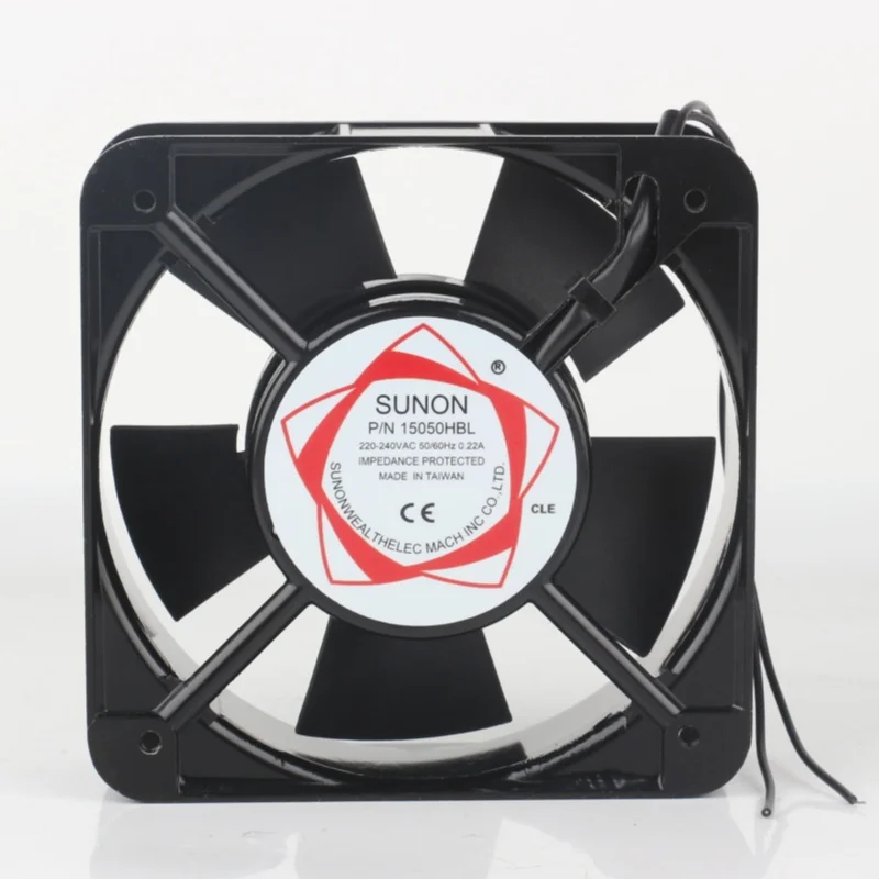 Original SUNON P/N 15050HBL AC220V 0.22A 15050 cabinet axial fan Welding machine Cooling fan 15CM 150*150*50MM