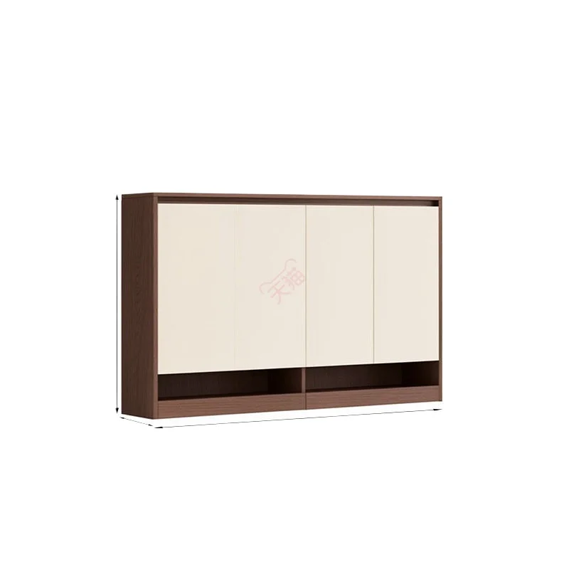 CX retro cream style household shoe cabinet large capacity porch storage cabinet door locker