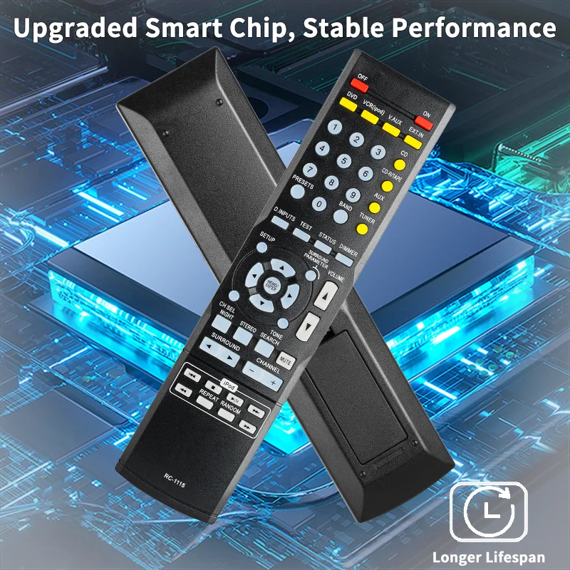 

RC-1115 For Denon Remote Control Compatible With Denon AV Receiver DHT-390 AVR-390 AVR-391 AVR-591 AVR-930 AVR-1311 AVR-1312