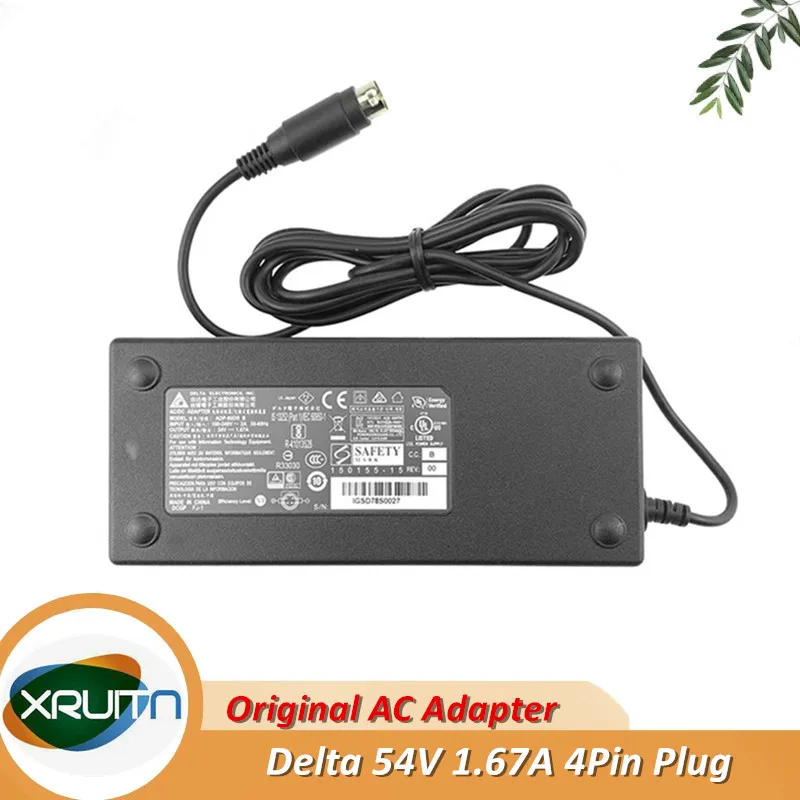 Original 54V 1.67A 90W 4PIN DELTA ADP-90DR B AC Adapter For CISCO SG350-10P SG250-10P SF352-08P GS1900-10HP Power Supply Charger