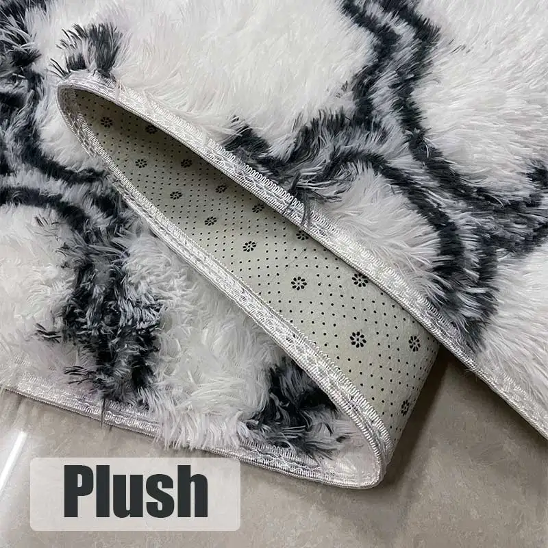 Plush Carpet For Living Room Large White Soft Fluffy Carpets Bedroom Thicken Floor Mat Teen Room Home Decoration Rugs