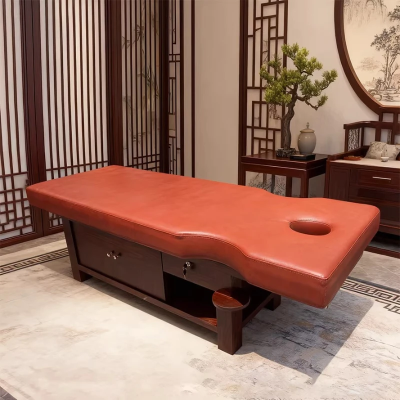 Solid Wood-based Massage Tables Traditional Medicine Massage Tables Acupuncture Commercial Furniture Tavoli Per Massaggi ZY40AMC