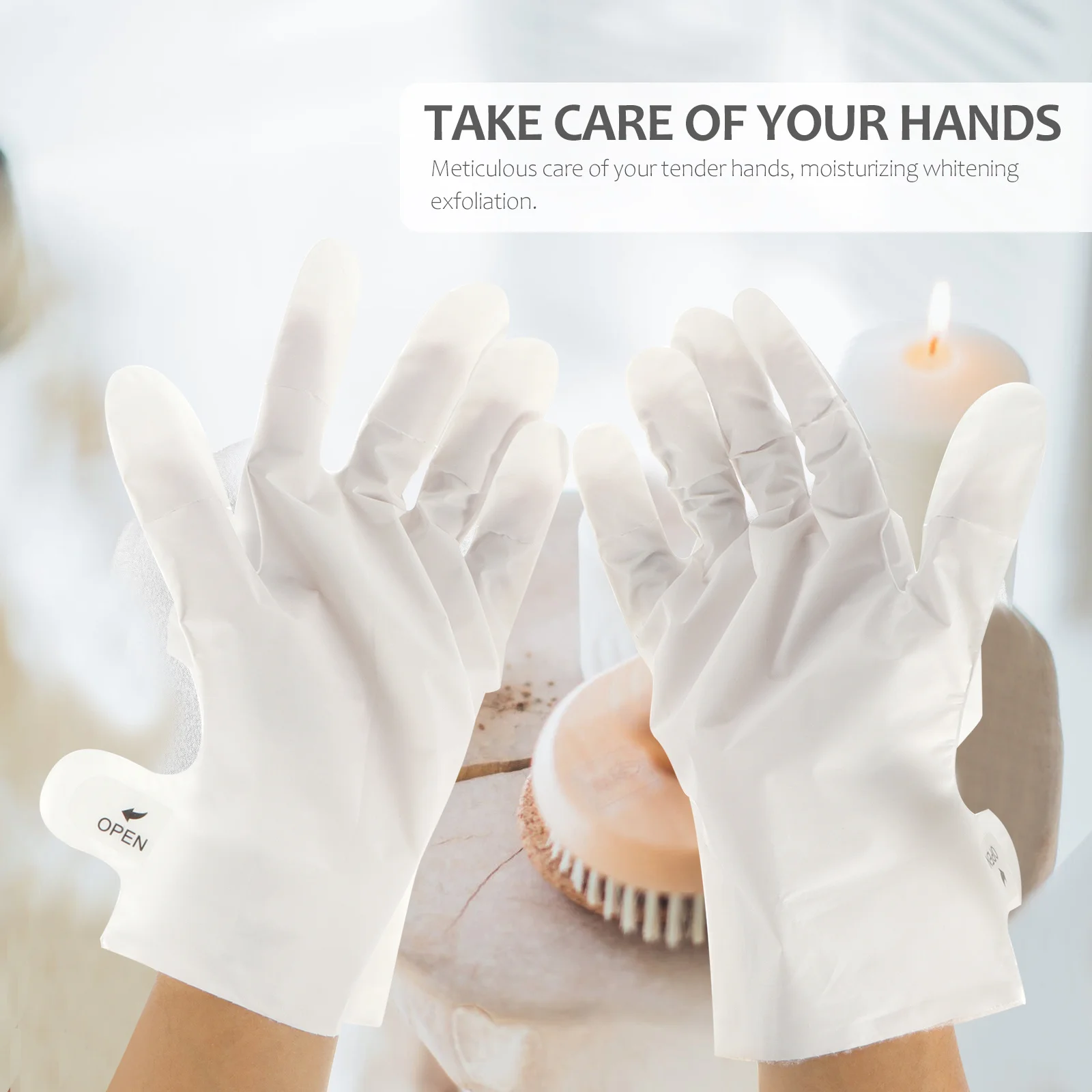 

5Pcs Moisturizing Hand Masks Whitening Exfoliating Hand Care Gloves Dead Skin Remover Nourishing Softening Gloves