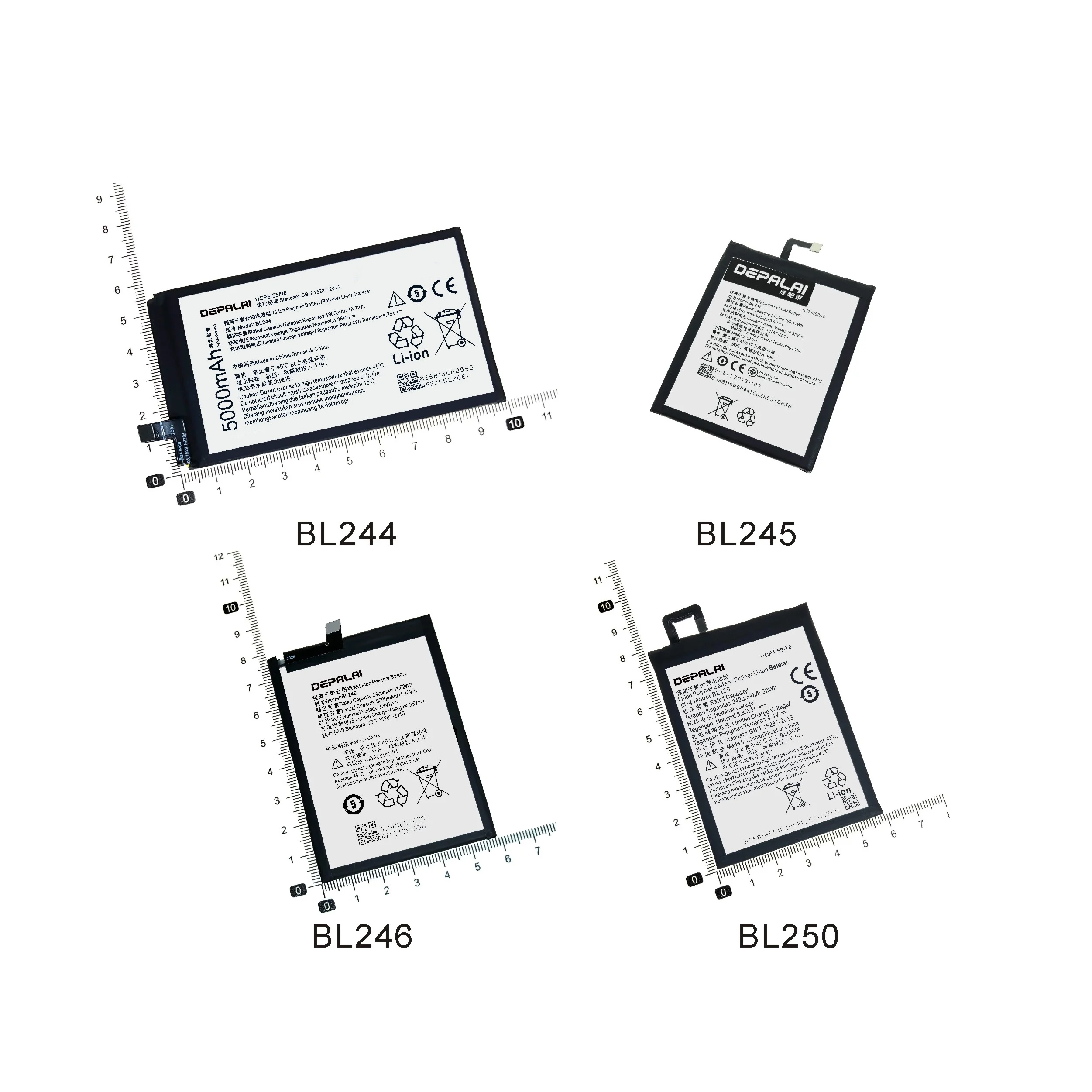 BL244 BL245 BL246 BL250 Battery For Lenovo Vibe P1 P1A42 P1C58 P1C72 S60 T W Shot Z90-7 Z90-3 Z90a40 S1c50 S1a40 Batteries