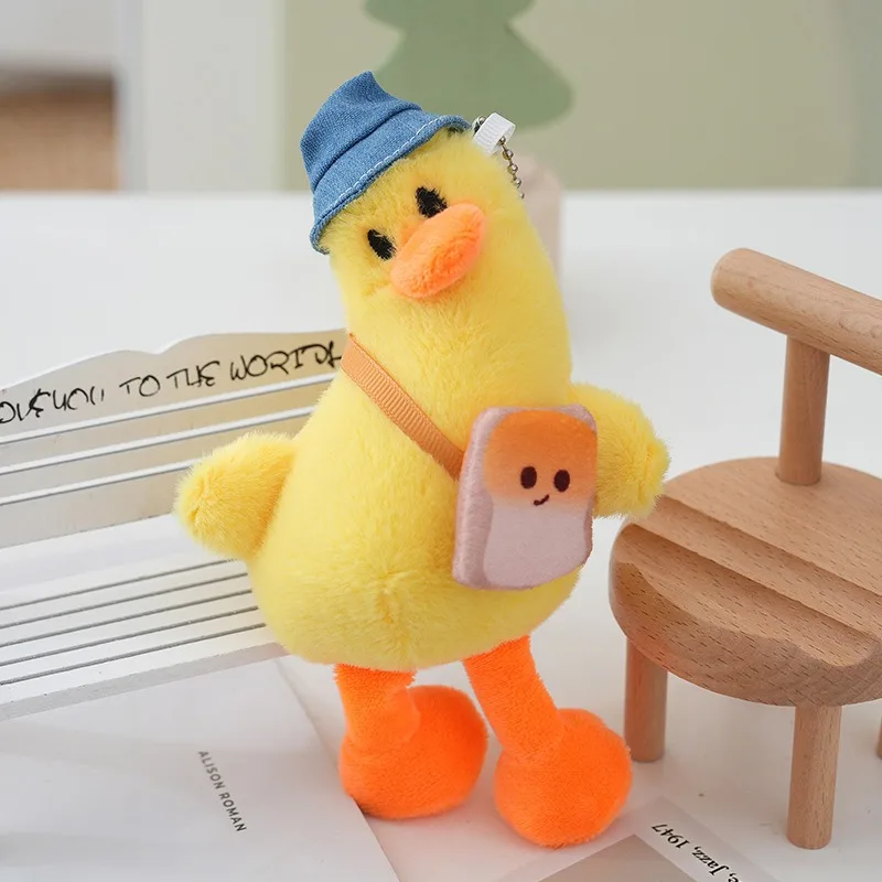 พวงกุญแจตุ๊กตาเป็ดน้อยน่ารัก ตุ๊กตาสัตว์นุ่มนิ่ม จี้ห้อยกระเป๋า ของตกแต่งรถ สำหรับเด็กชาย เด็กหญิง คู่รัก พวงกุญแจ จี้ห้อยสำหรับคนรัก