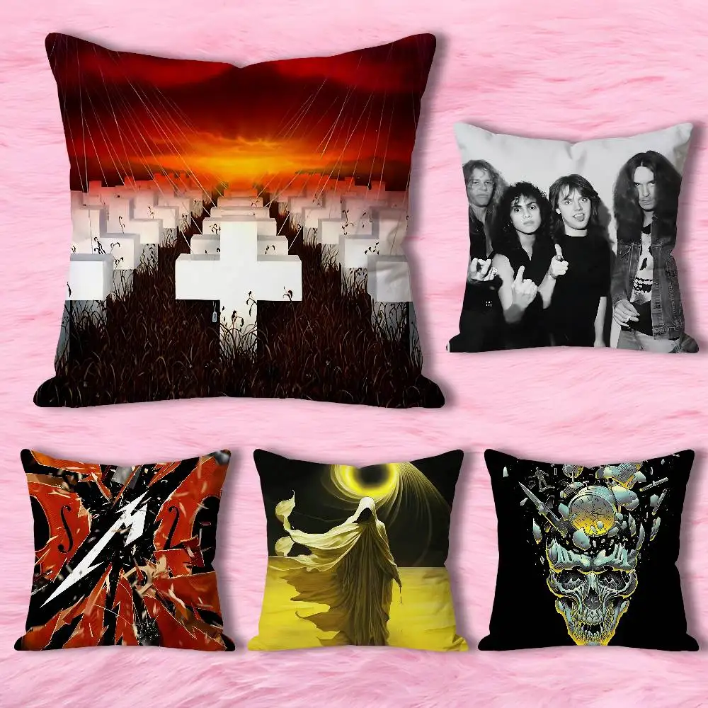 

M-Metallicas 72 Seasons Various Sizes Square Pillow Case For Car Home Bedchamber Decor Custom Valentine gift